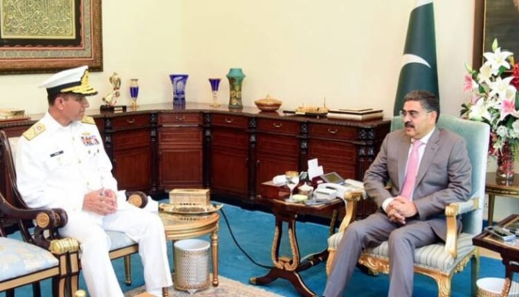 وزیر اعظم سے سبکدوش ہونے والے ایڈمرل امجد خان نیازی کی الوداعی ملاقات