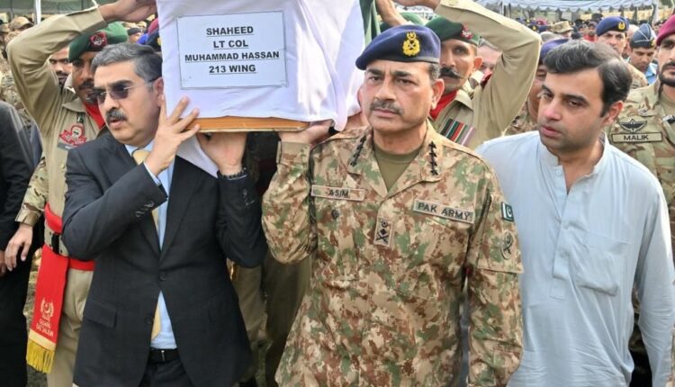 لیفٹیننٹ کرنل محمد حسن حیدر کی اسلام آباد میں نماز جنازہ ادا