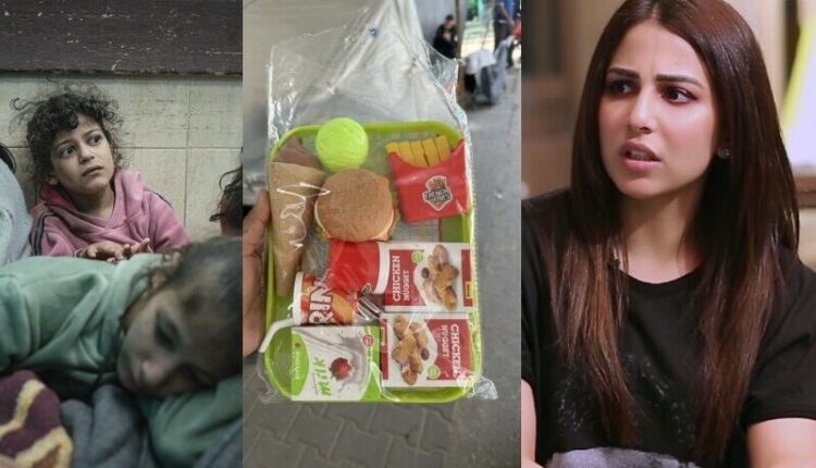 غزہ میں بچوں کو کھانے کی طرح دکھنے والے کھلونے دینا احمقانہ مذاق ہے:اشنا شاہ