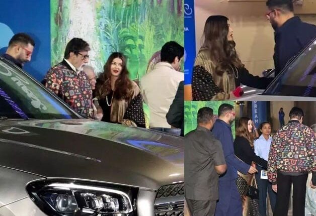 ایشوریا کی ابھیشیک، امیتابھ کے ہمراہ تقریب میں شرکت، طلاق کی افواہیں دم توڑ گئیں