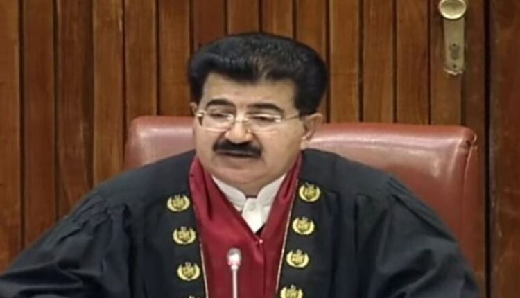 سی پیک اور گوادر پورٹ کا پاکستان کے مستقبل کے معاشی منظرنامے میں نہایت اہم کردار ہے، صادق سنجرانی