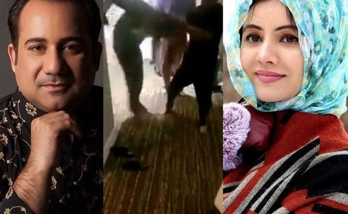 راحت فتح علی خان نے شراب کی بوتل کو دم والا پانی بنادیا، رابی پیرزادہ
