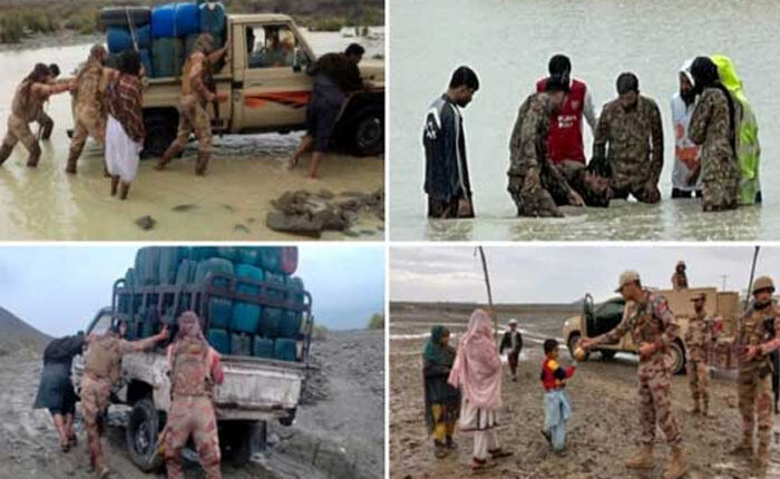 گوادر میں پاک فوج کا ریسکیو اور ریلیف آپریشن