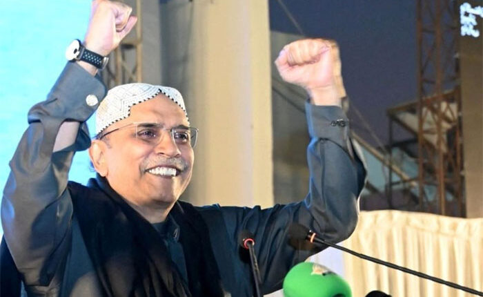 آصف زرداری دوسری بار پاکستان کے صدر منتخب