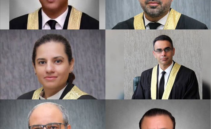 حساس اداروں کی عدالتوں میں مبینہ مداخلت کے معاملات پر تحفظات ،اسلام آباد ہائیکورٹ کے چھ ججز نے ججزکے احتساب کے اعلیٰ ترین فورم سپریم کورٹ جوڈیشل کونسل سے رجوع کرلیا