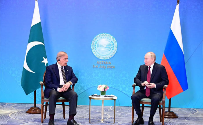 روسی صدر اور وزیراعظم پاکستان کی ملاقات‘تجارتی روابط ،توانائی اور زراعت میں تعاون بڑھانے پر اتفاق